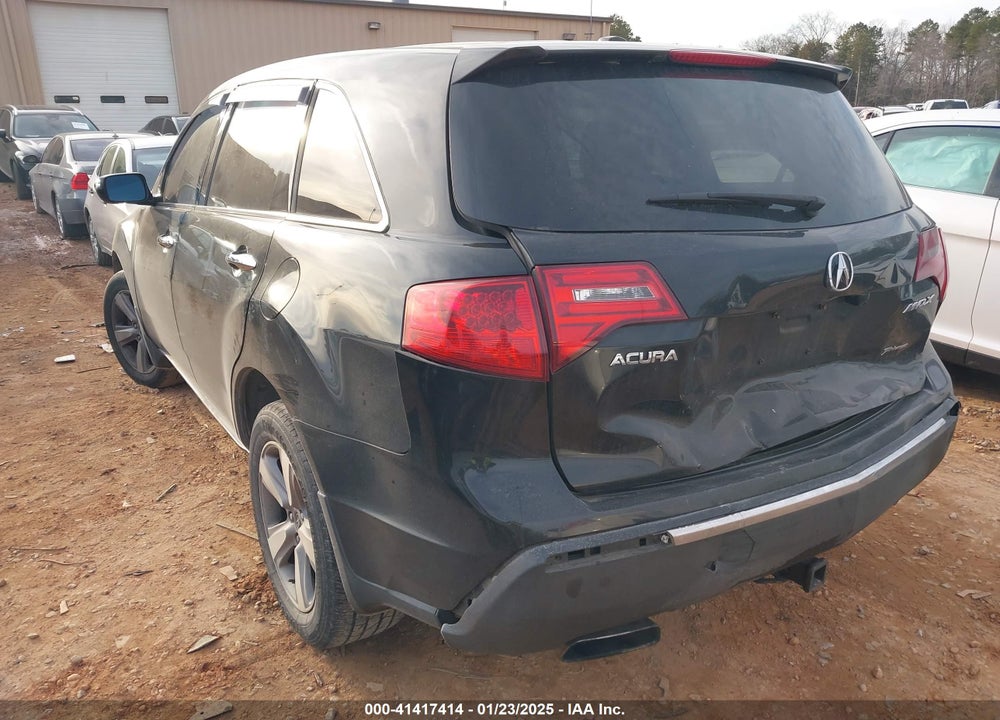2011 ACURA MDX VIN: 2HNYD2H2XBH514648
