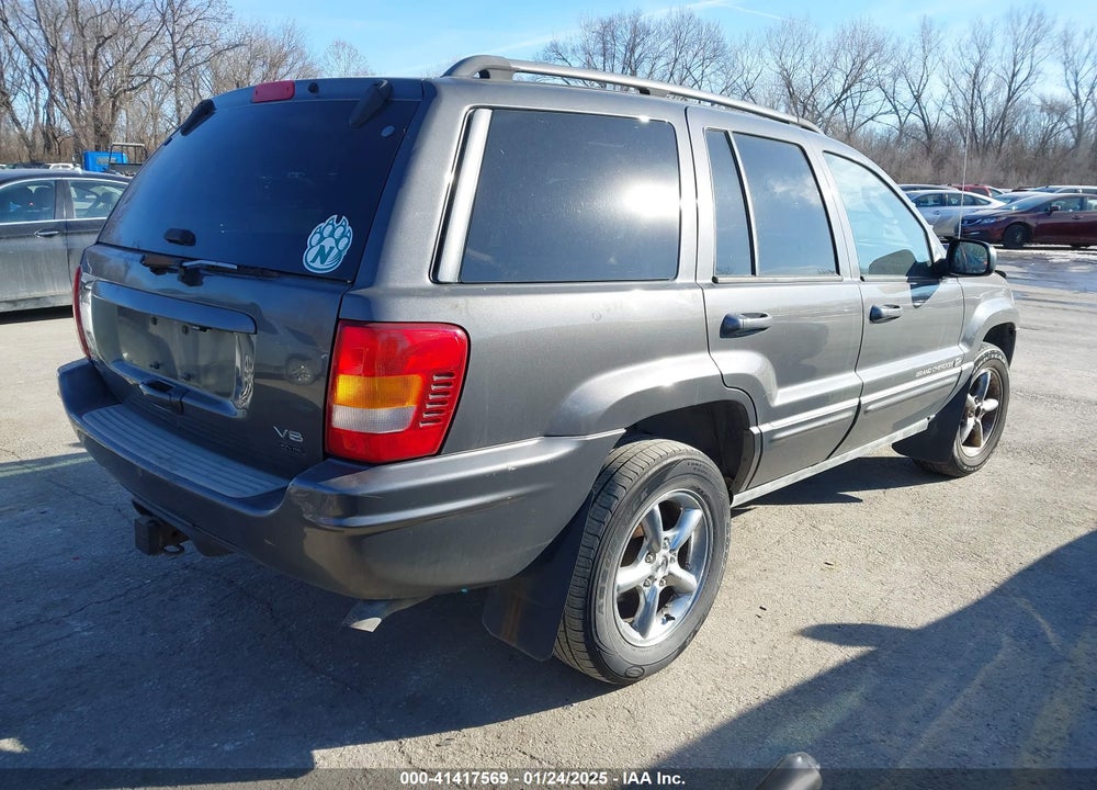 2004 JEEP GRAND CHEROKEE OVERLAND VIN: 1J8GW68J94C138369
