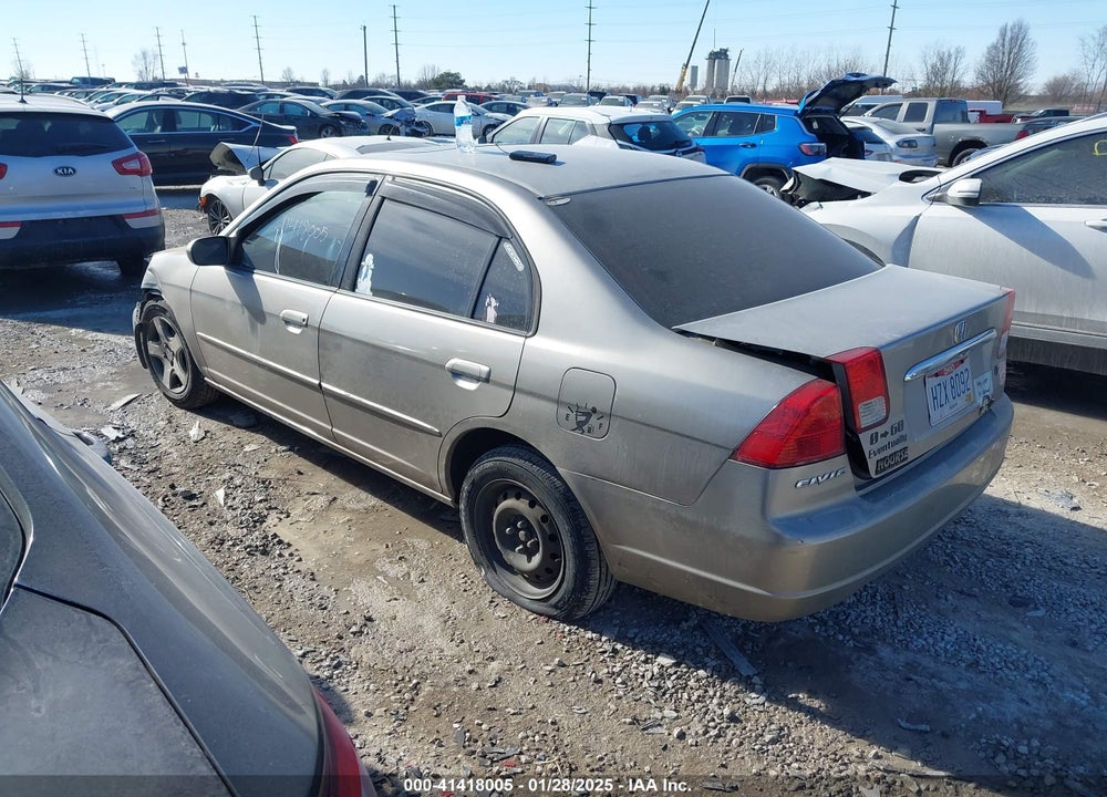 2003 HONDA CIVIC EX VIN: 1HGES26713L018348