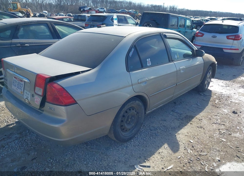 2003 HONDA CIVIC EX VIN: 1HGES26713L018348