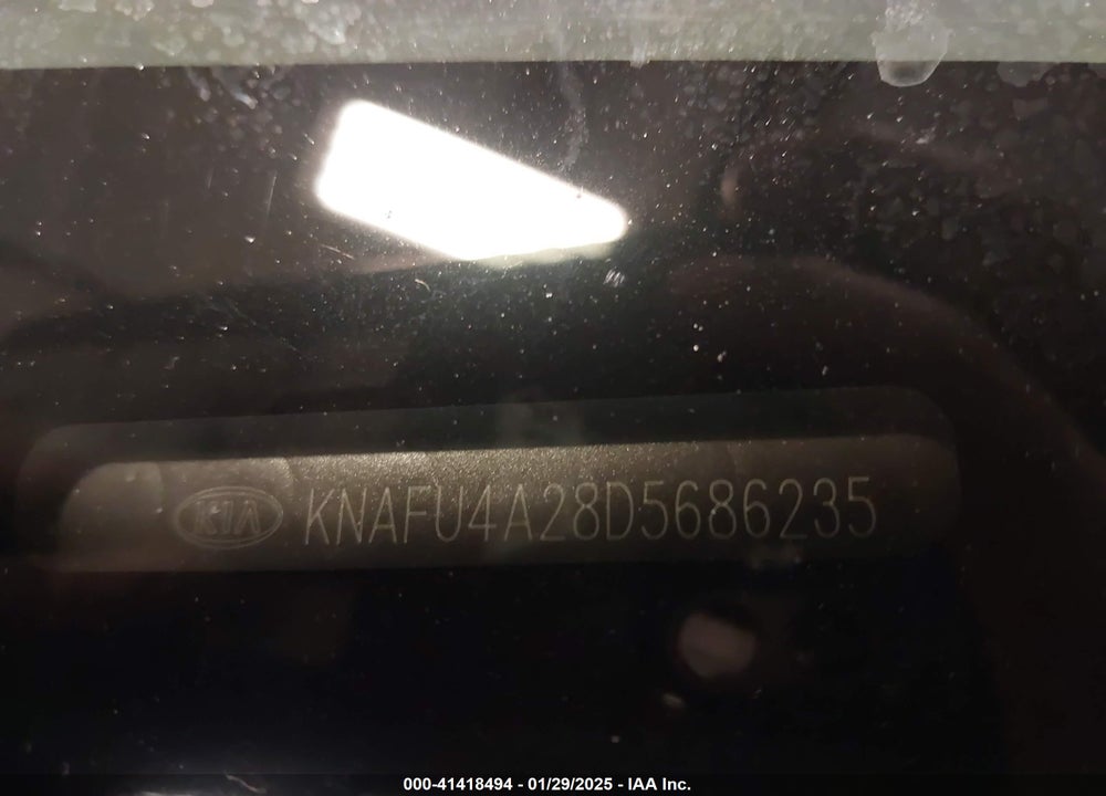 2013 KIA FORTE EX VIN: KNAFU4A28D5686235