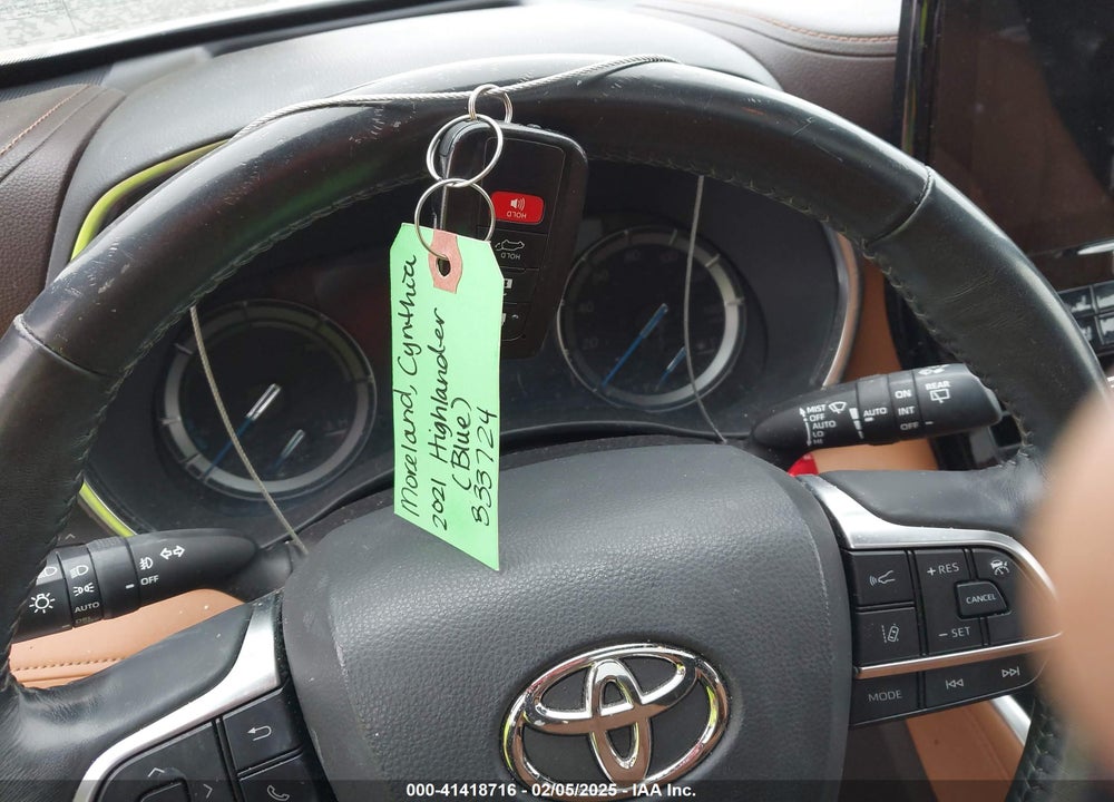 2021 TOYOTA HIGHLANDER HYBRID PLATINUM VIN: 5TDEBRCH1MS023098