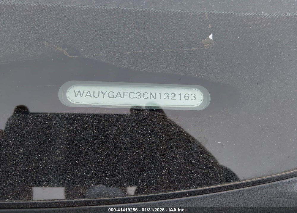 2012 AUDI A7 PREMIUM VIN: WAUYGAFC3CN132163