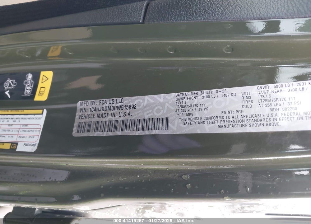 2023 JEEP WRANGLER / VIN: 1C4HJXDM0PW515898