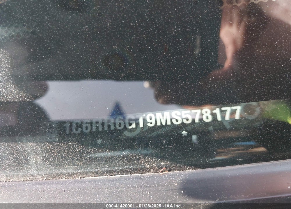 2021 RAM 1500 CLASSIC WARLOCK  4X2 6'4 BOX VIN: 1C6RR6GT9MS578177