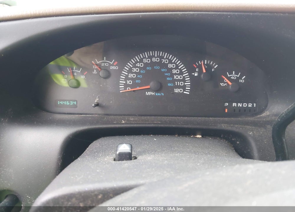 1999 DODGE RAM VAN 1500 COMMERCIAL/CONVERSION VIN: 2B6HB11Y4XK502224