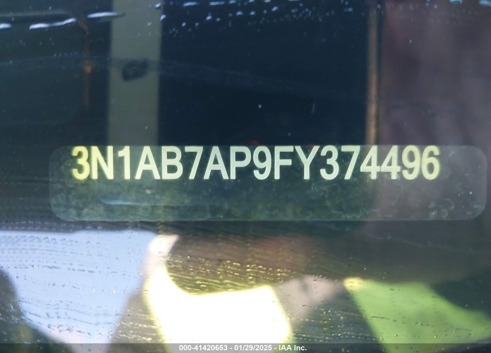 2015 NISSAN SENTRA VIN: 3N1AB7AP9FY374496