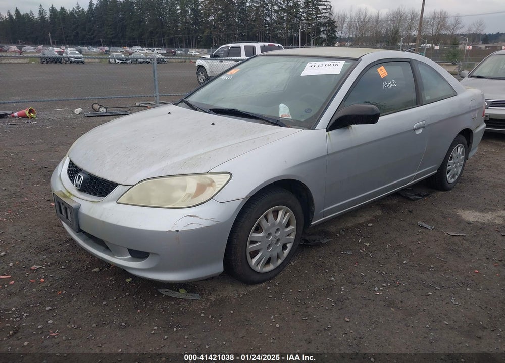 2005 HONDA CIVIC LX VIN: 1HGEM22585L044933