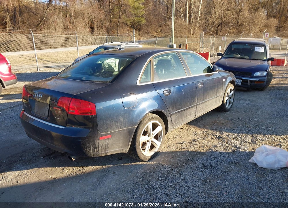 2007 AUDI A4 3.2 VIN: WAUDH78E47A089592