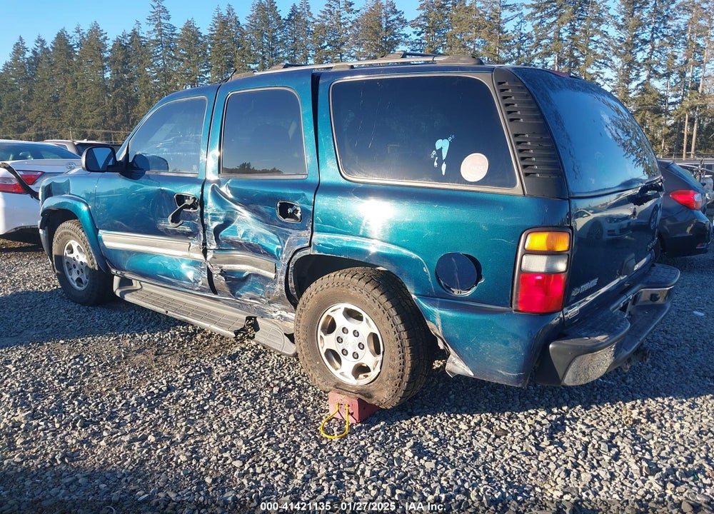 2005 CHEVROLET TAHOE LS VIN: 1GNEK13T15J196213