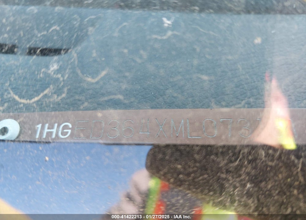1991 HONDA CIVIC DX VIN: 1HGED364XML073131