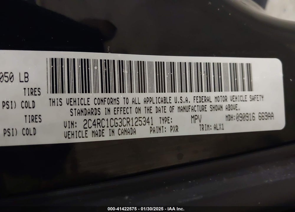 2012 CHRYSLER TOWN & COUNTRY TOURING-L VIN: 2C4RC1CG3CR125341