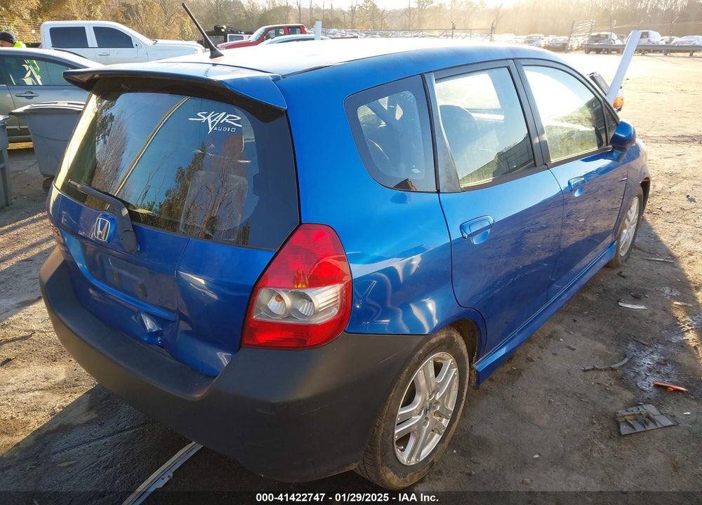 2008 HONDA FIT SPORT VIN: JHMGD38648S025849