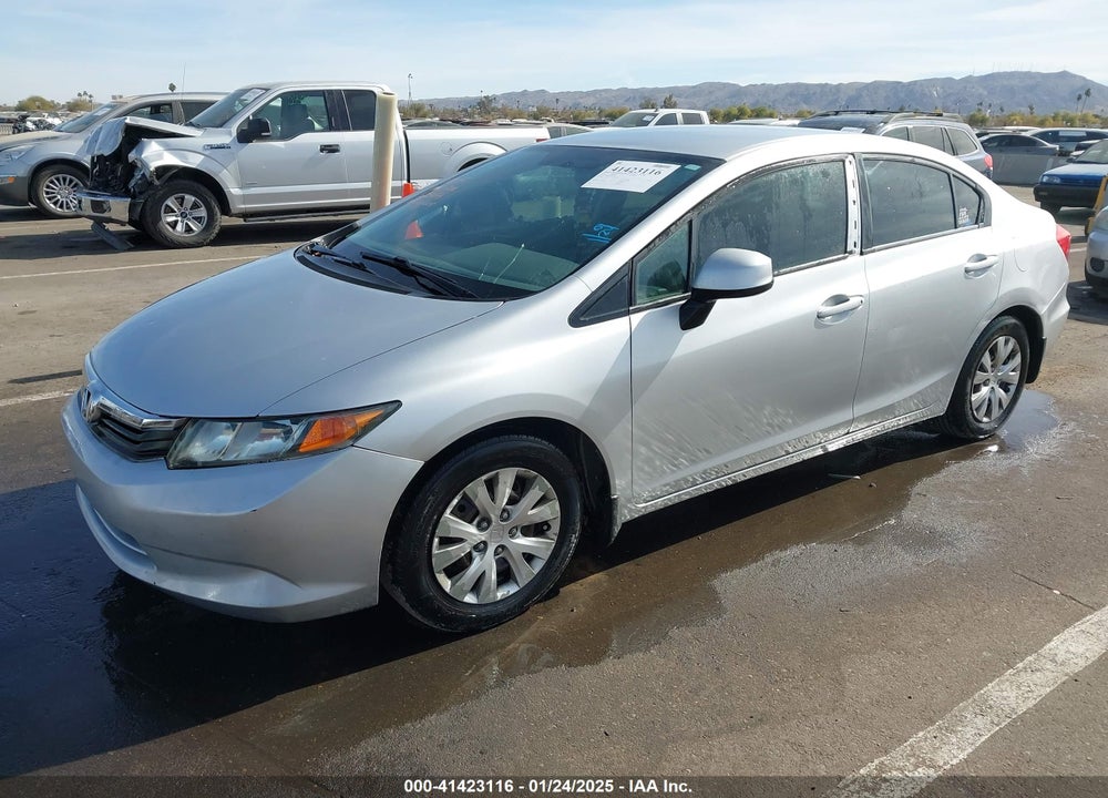 2012 HONDA CIVIC VIN: 19XFB2F50CE320224