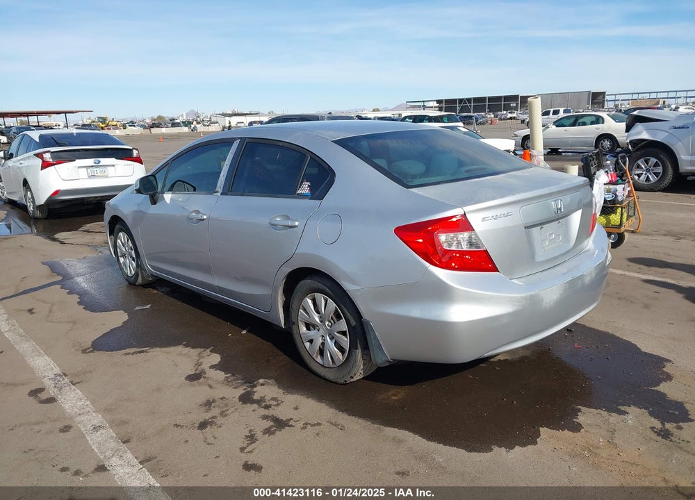 2012 HONDA CIVIC VIN: 19XFB2F50CE320224