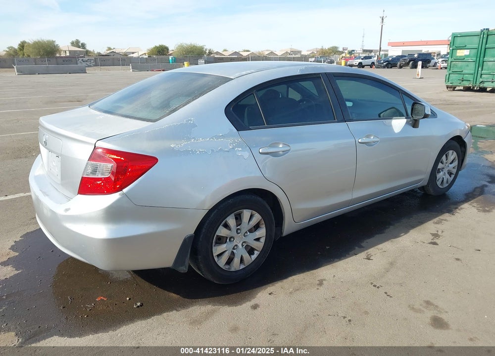 2012 HONDA CIVIC VIN: 19XFB2F50CE320224