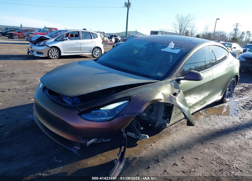 2022 TESL MODEL 3 AWD W/LONG R VIN: 5YJ3E1EB5NF275337