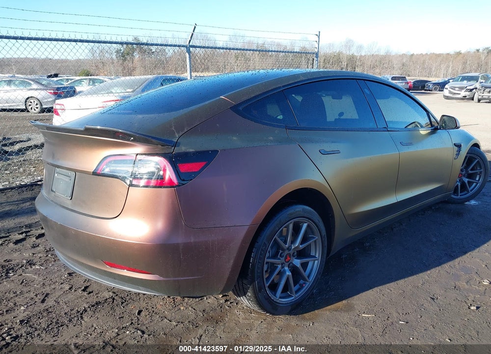 2022 TESL MODEL 3 AWD W/LONG R VIN: 5YJ3E1EB5NF275337
