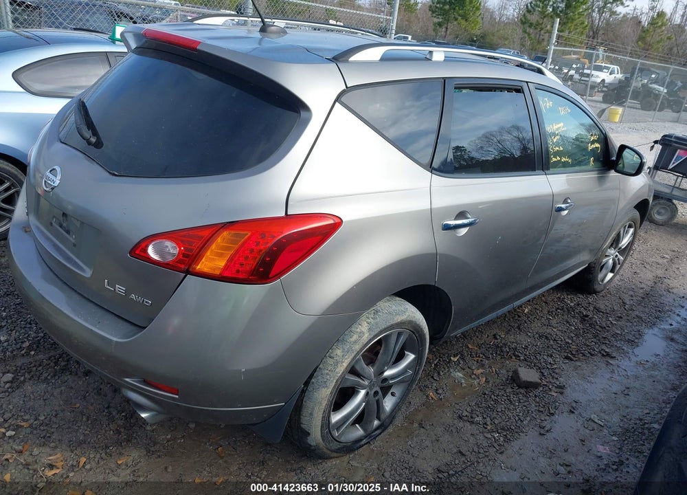 2009 NISSAN MURANO LE VIN: JN8AZ18W69W123390