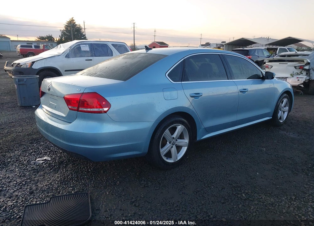2013 VOLKSWAGEN PASSAT VIN: 1VWBP7A31DC116105