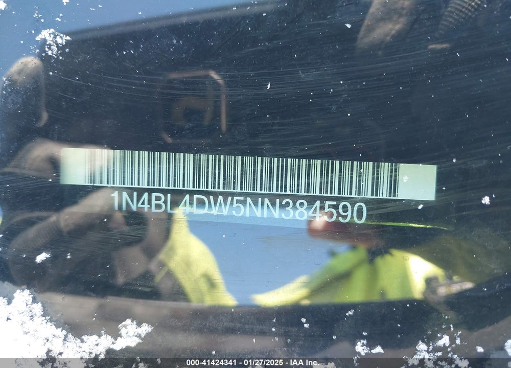 2022 NISSAN ALTIMA SV INTELLIGENT AWD VIN: 1N4BL4DW5NN384590