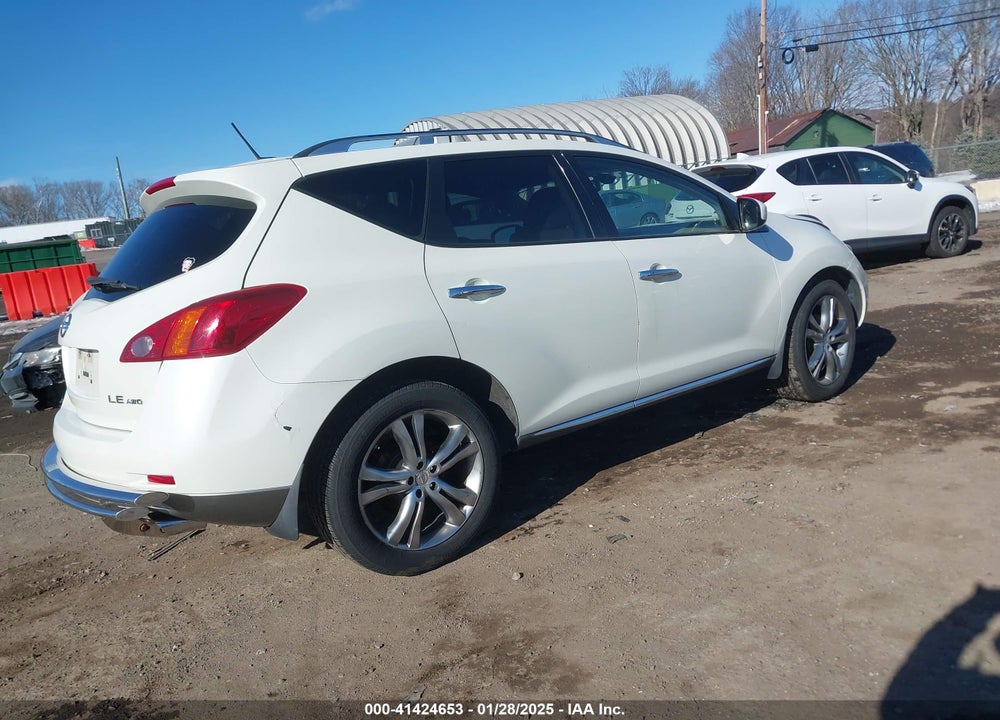 2009 NISSAN MURANO LE VIN: JN8AZ18W99W120919