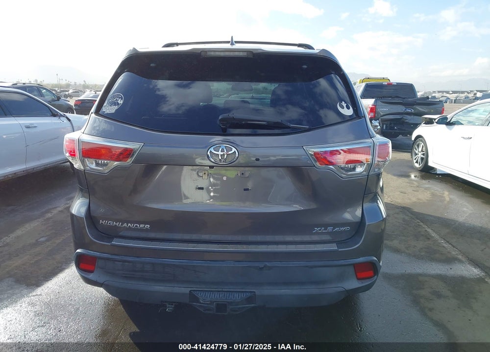2016 TOYOTA HIGHLANDER XLE V6 VIN: 5TDJKRFH4GS507023