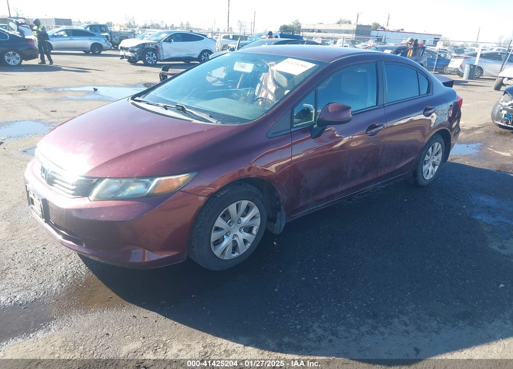 2012 HONDA CIVIC VIN: 2HGFB2F54CH586884