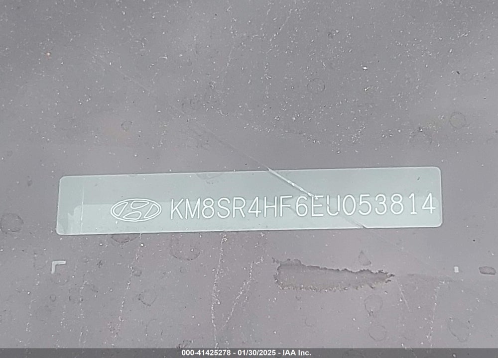 2014 HYUNDAI SANTA FE VIN: KM8SR4HF6EU053814