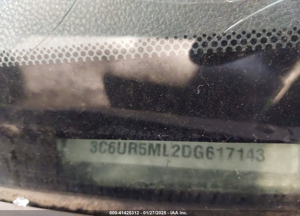 2013 RAM 2500 VIN: 3C6UR5ML2DG617143
