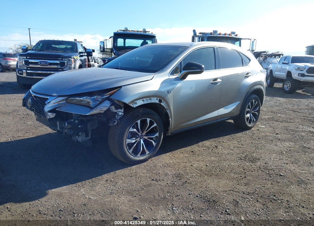 2017 LEXUS NX 200T F SPORT VIN: JTJYARBZ7H2074495