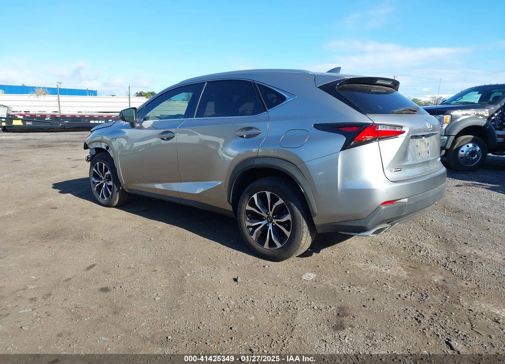 2017 LEXUS NX 200T F SPORT VIN: JTJYARBZ7H2074495