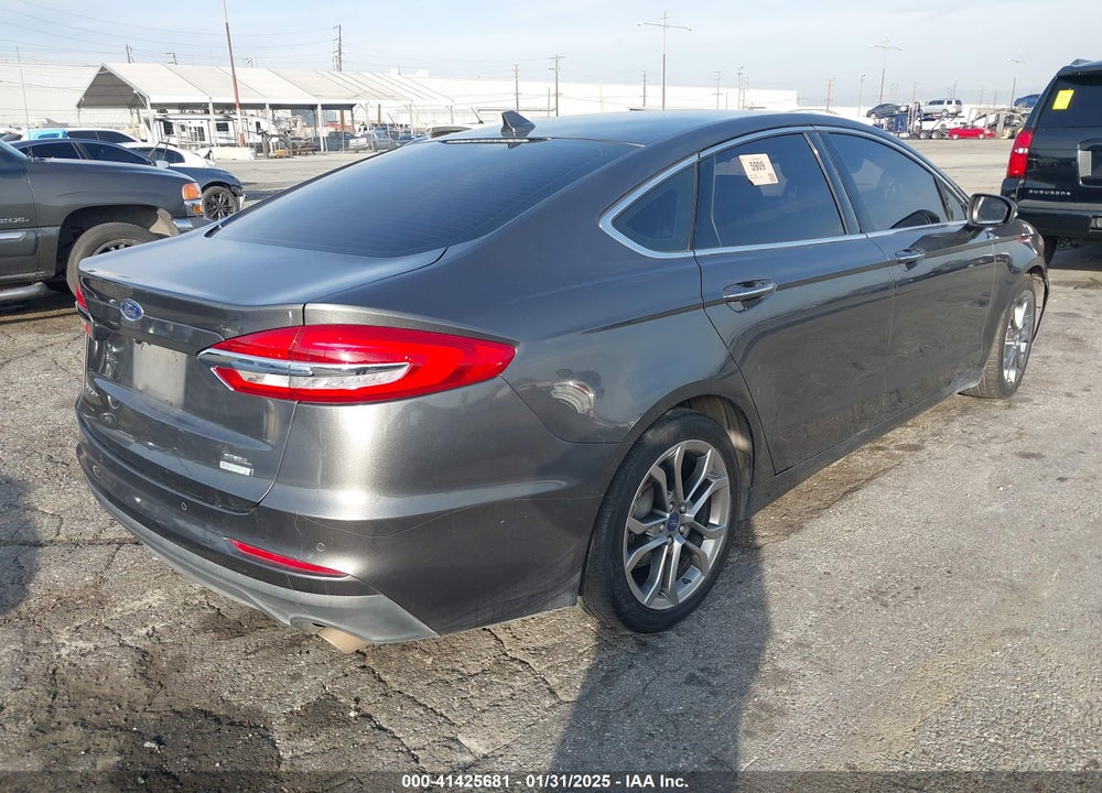 2019 FORD FUSION SEL VIN: 3FA6P0CD1KR201452