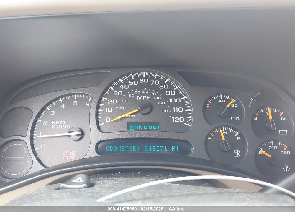 2003 CHEVROLET TAHOE Z71 VIN: 1GNEK13Z53R301290