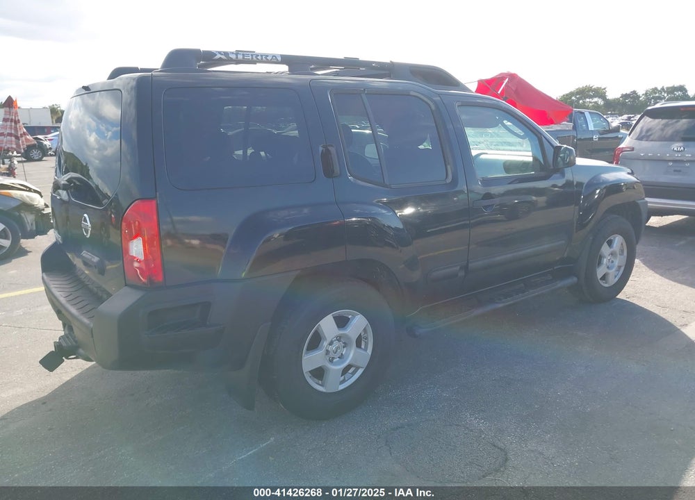 2006 NISSAN XTERRA S VIN: 5N1AN08U86C501296