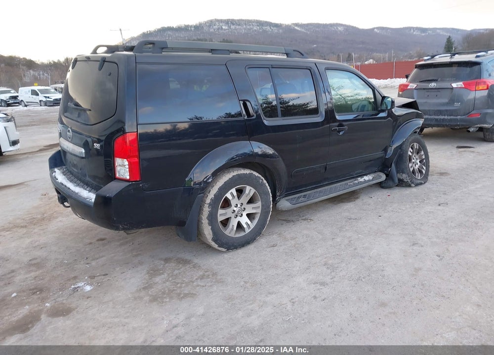 2010 NISSAN PATHFINDER SE VIN: 5N1AR1NB7AC629700