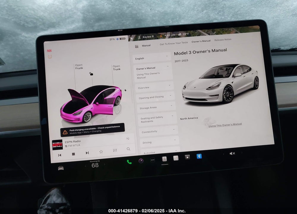 2022 TESLA MODEL 3 VIN: 5YJ3E1EBXNF186072