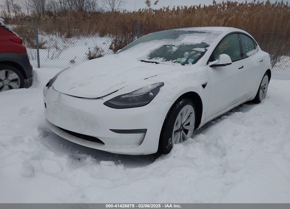 2022 TESLA MODEL 3 VIN: 5YJ3E1EBXNF186072