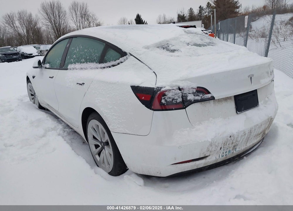 2022 TESLA MODEL 3 VIN: 5YJ3E1EBXNF186072