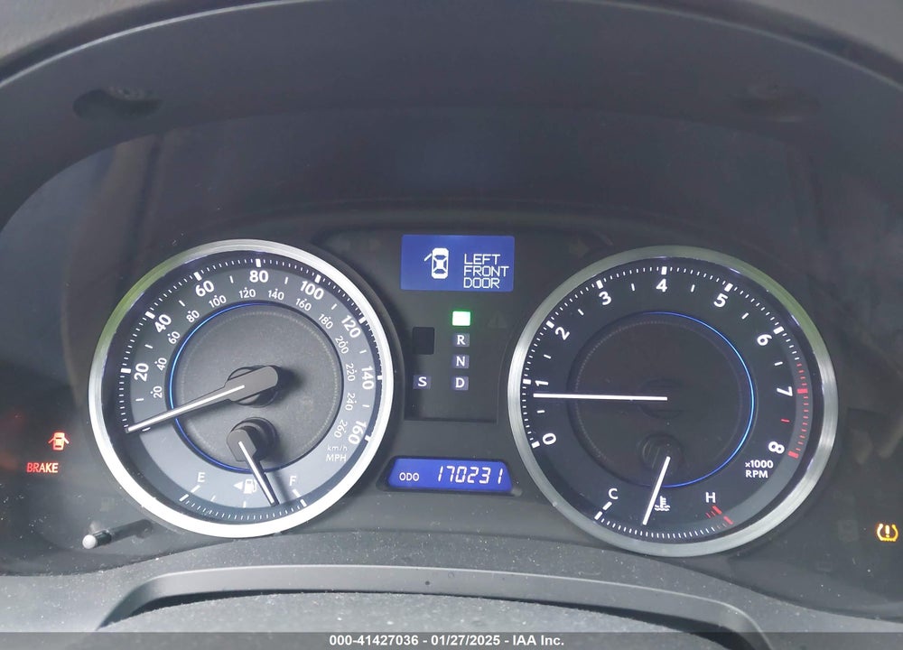 2012 LEXUS IS 250 VIN: JTHBF5C28C5170971