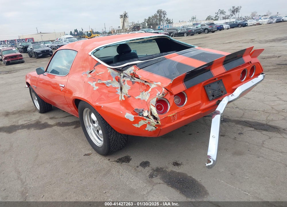 1972 CHEV CAMARO VIN: 1Q87H2N146260