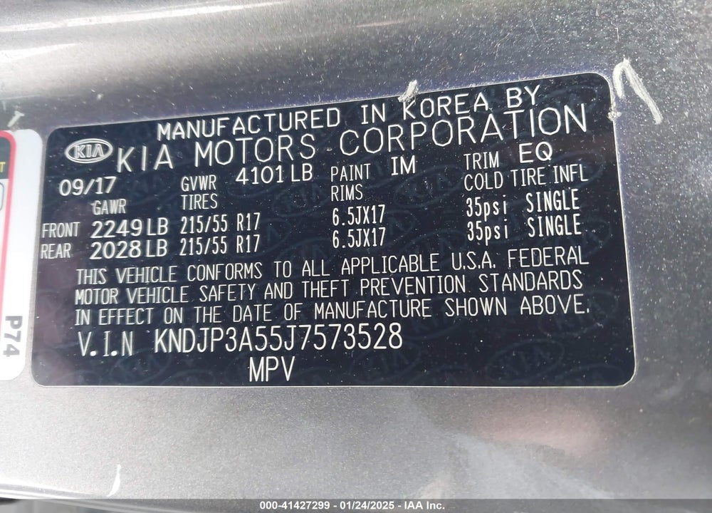 2018 KIA SOUL VIN: KNDJP3A55J7573528