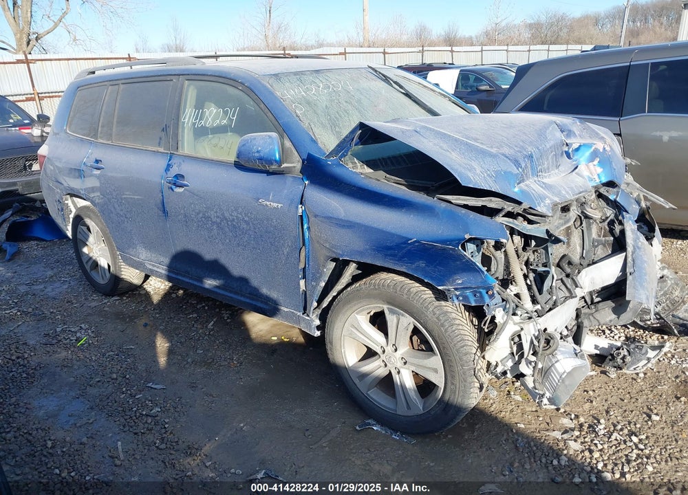 2008 TOYOTA HIGHLANDER SPORT VIN: JTEDS43AX82009341