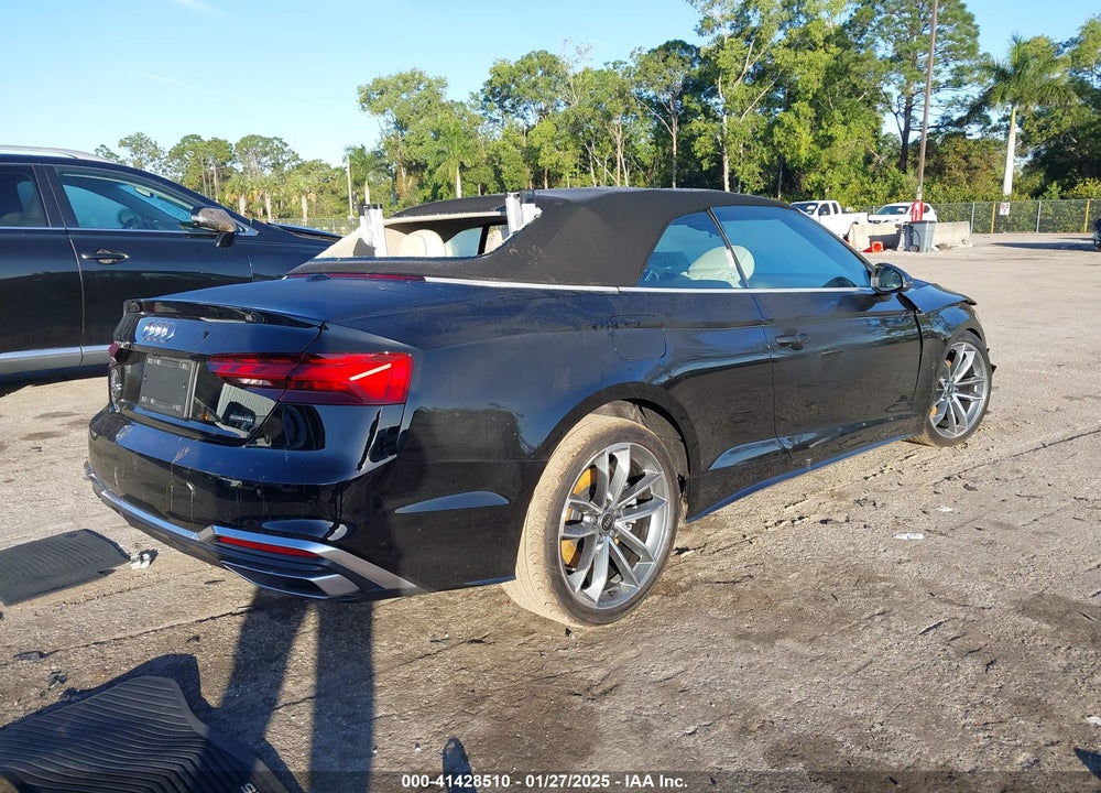 2024 AUDI A5 CABRIOLET VIN: WAU4AGF57RN008281