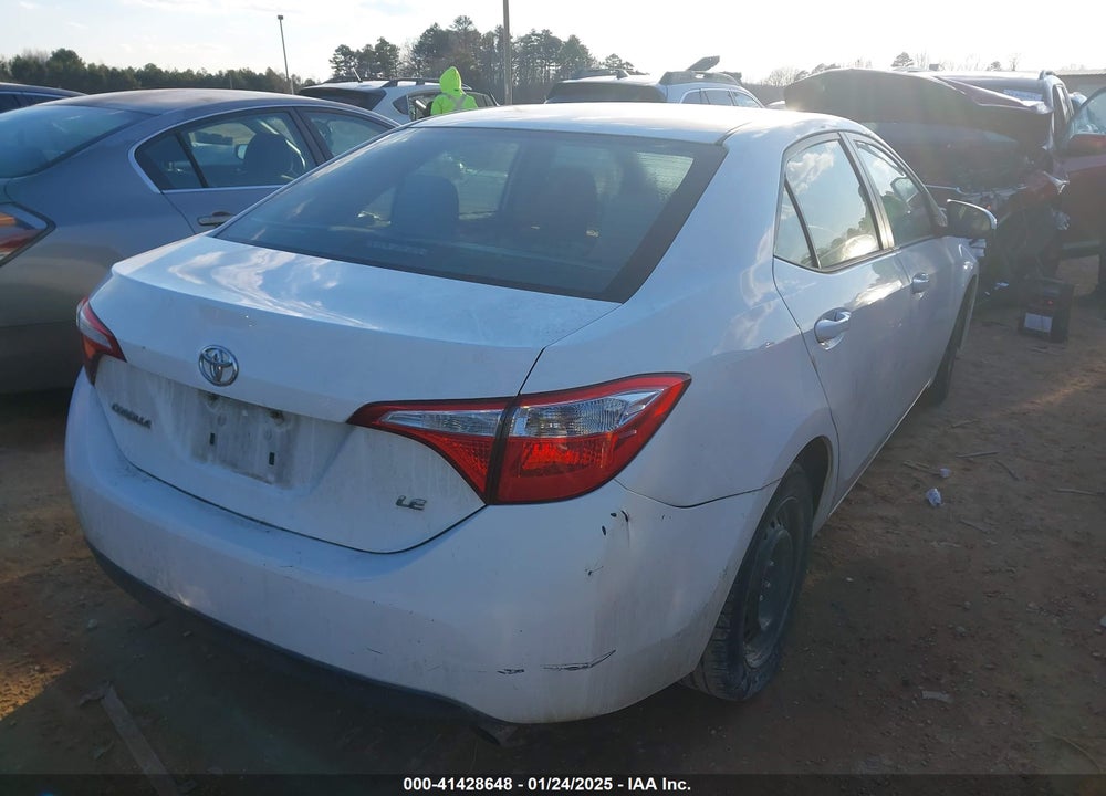 2016 TOYOTA COROLLA LE VIN: 2T1BURHE7GC686068