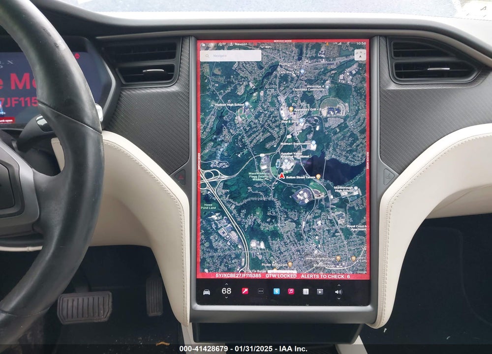 2018 TESLA MODEL X VIN: 5YJXCBE27JF115385