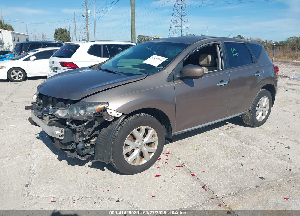 2013 NISSAN MURANO S VIN: JN8AZ1MU3DW212637