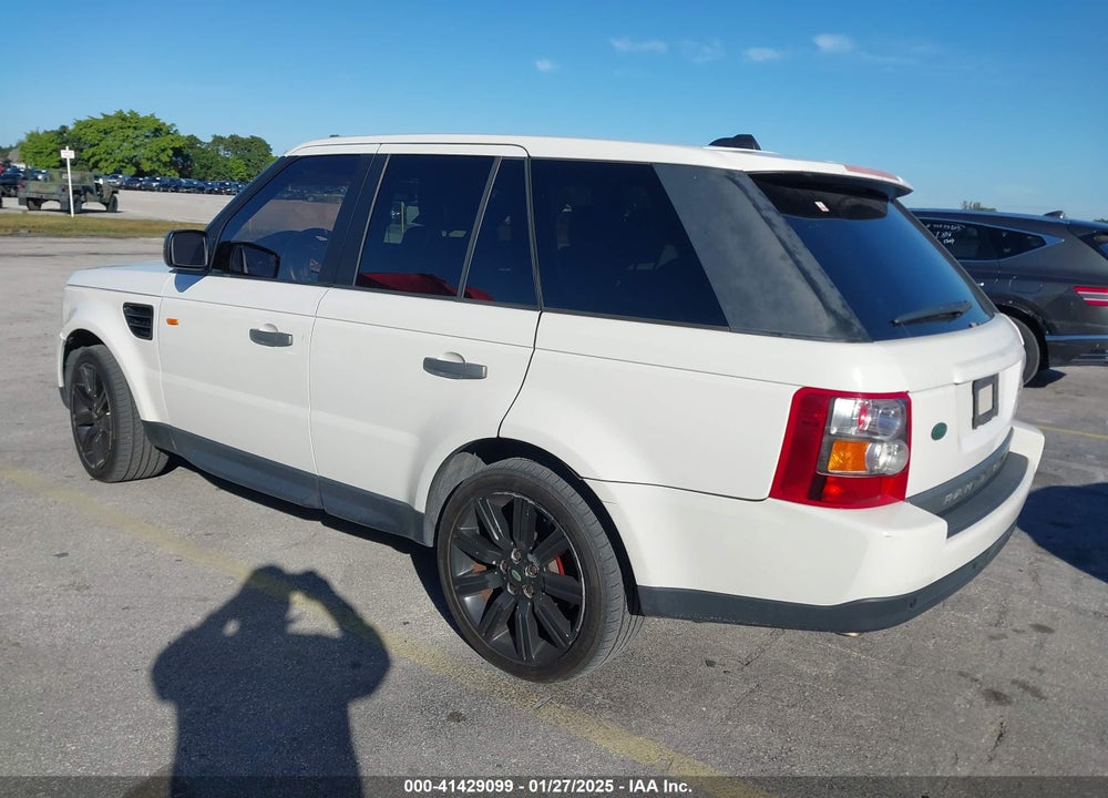 2008 LAND ROVER RANGE ROVER SPORT HSE VIN: SALSK254X8A168334