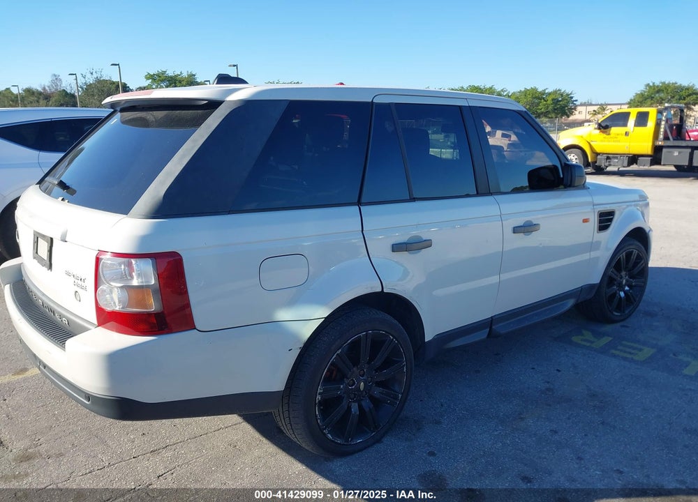 2008 LAND ROVER RANGE ROVER SPORT HSE VIN: SALSK254X8A168334