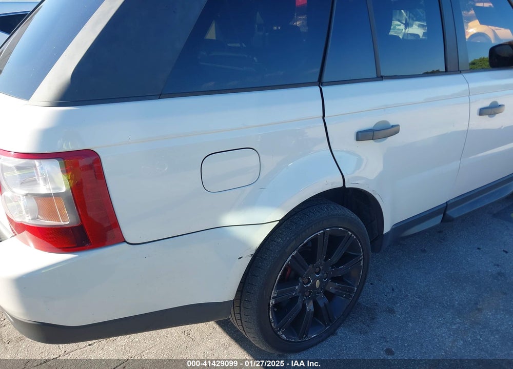 2008 LAND ROVER RANGE ROVER SPORT HSE VIN: SALSK254X8A168334
